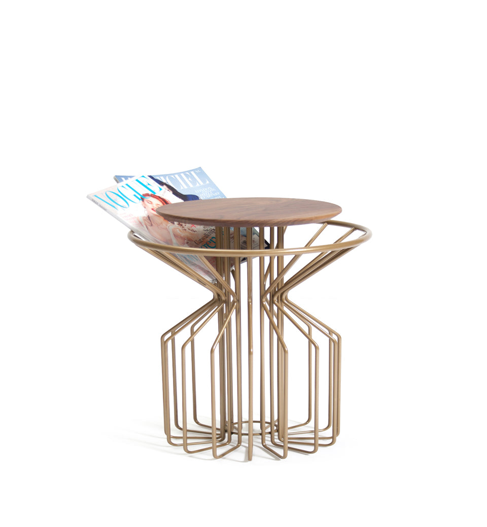 AMARANT Side Table Low - Perl Gold